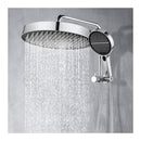13 Inch Round Shower Head 4 Mode Gooseneck Wall Arm Diverter Set