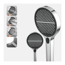 13 Inch Round Shower Head 4 Mode Gooseneck Wall Arm Diverter Set