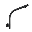 Bath 13 Inch Round Plastic Shower Head Rose Gooseneck Wall Arm Set