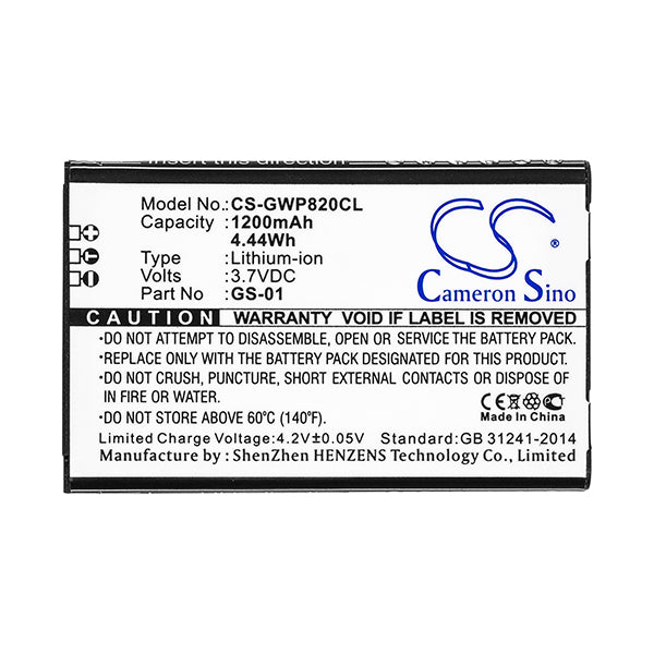 Cameron Sino Cs Gwp820Cl 1200Mah Replacement Battery For Grandstream