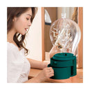Green 360 Degree Rotating Led Light 2 Layered Jewelry Storage Box