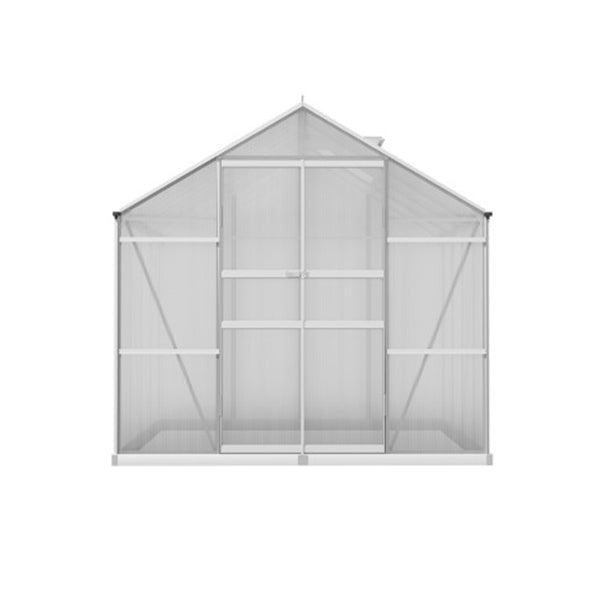 Greenfingers Aluminium Greenhouse Green House Polycarbonate Garden Shed 240Cmx250Cm