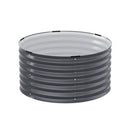 Greenfingers Garden Bed Galvanised Raised Steel Planter Round Latches 90X45Cm