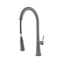 Grey Kitchen Pull Out Mixer Tap Swivel Spout Laundry Sink