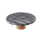 Grey Marble And Wood Cake Stand