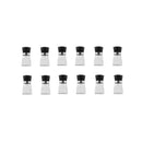 12X Glass Salt Or Pepper Grinder 12Cm Adjustable Ceramic Core