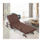 Folding Single Guest Bed With Mattress And Metal Frame