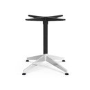 Gush 4 Star Round Meeting Table Frame Black With Polished Aluminum