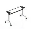 Gush Flip Top Table Frame Suits 2100Mm W Table Tops Black Aluminum