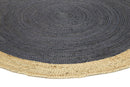 Lunar Cove Grey Jute Round Rug
