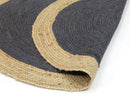 Lunar Cove Grey Jute Round Rug