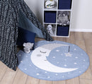 Tamarind Cove Blue Round Kids Rug