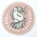 Zephyr Cove Pink Kids Round Rug