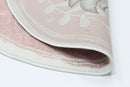 Zephyr Cove Pink Kids Round Rug