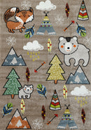 Sunset Cove Grey Kids Rug