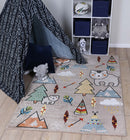 Sunset Cove Grey Kids Rug