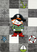 Velvet Cove Grey Kids Rug