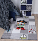 Velvet Cove Grey Kids Rug