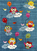 Orchid Cove Blue Kids Rug