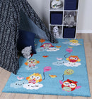 Orchid Cove Blue Kids Rug
