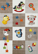 Pine Cove Grey Kids Rug