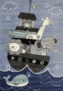 Sage Cove Blue Kids Rug