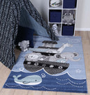 Sage Cove Blue Kids Rug