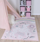 Opal Cove Pink Kids Rug