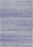 Blossom Crest Blue Wool Rug