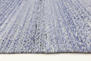 Blossom Crest Blue Wool Rug