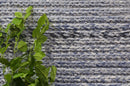Blossom Crest Blue Wool Rug