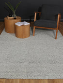 Celeste Crest Grey Wool Rug