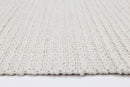 Cinder Crest White Wool Rug