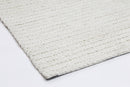 Cinder Crest White Wool Rug