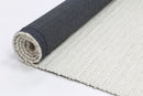 Cinder Crest White Wool Rug
