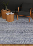 Clover Crest Blue Wool Rug