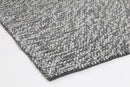 Fern Crest Charcoal Wool Rug