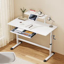 Standing Desk Height Adjustable Workstation Computer Desks Study 120CM White