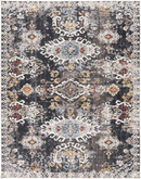 Lunar Crest Charcoal Blue Contemporary Rug