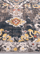 Lunar Crest Charcoal Blue Contemporary Rug