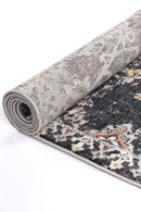 Lunar Crest Charcoal Blue Contemporary Rug