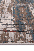 Ivory Crest Beige Grey Abstract Rug