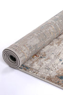 Ivory Crest Beige Grey Abstract Rug