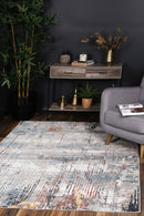 Ivory Crest Beige Grey Abstract Rug