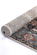 Lagoon Crest Cream Grey Rug