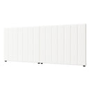Bed Frame Headboard Double Queen King White Boucle