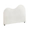 Bed Head Double Size Headboard Boucle Fabric White