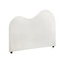 Bed Head King Single Headboard Boucle Fabric White