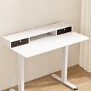 Standing Desk Desktop Storage Rack Shelf Removable Bookshelf Drawer 120cm