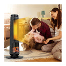 2500W Ptc Electric Space Heater With 3D Realistic Flame And 3 Modes